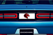 Dodge Challenger trunk rear emblem between tail lights with Hawk logo Dodge emblems decoinfabric