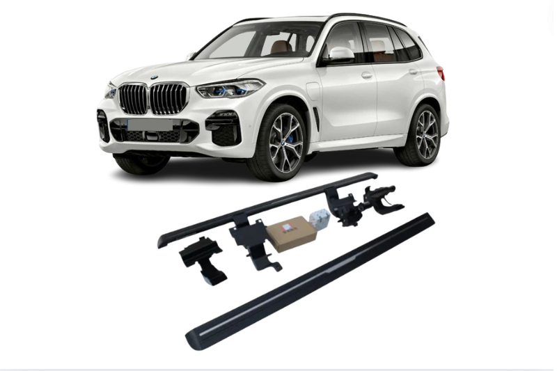 BMW X5 xDrive45e Electric Running Boards and Power Steps 2019+ Electric Running Boards Decoin Fabric 2019