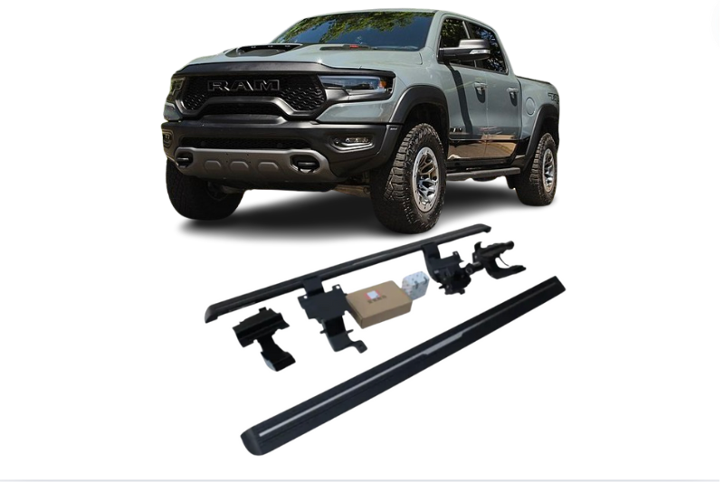 Dodge T-Rex Electric Running Boards and Power Steps 2019+ Electric Running Boards Decoin Fabric 2019