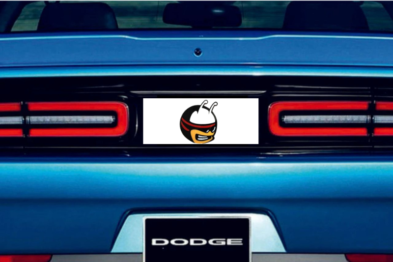 Dodge Challenger trunk rear emblem between tail lights with Scat Pack logo (type 3)