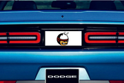 Dodge Challenger trunk rear emblem between tail lights with Scat Pack logo (type 3) Dodge emblems decoinfabric