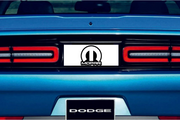 Dodge Challenger trunk rear emblem between tail lights with Mopar logo (type 5) Dodge emblems decoinfabric