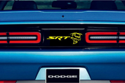 Dodge Challenger trunk rear emblem between tail lights with SRT Ghoul logo Dodge emblems decoinfabric