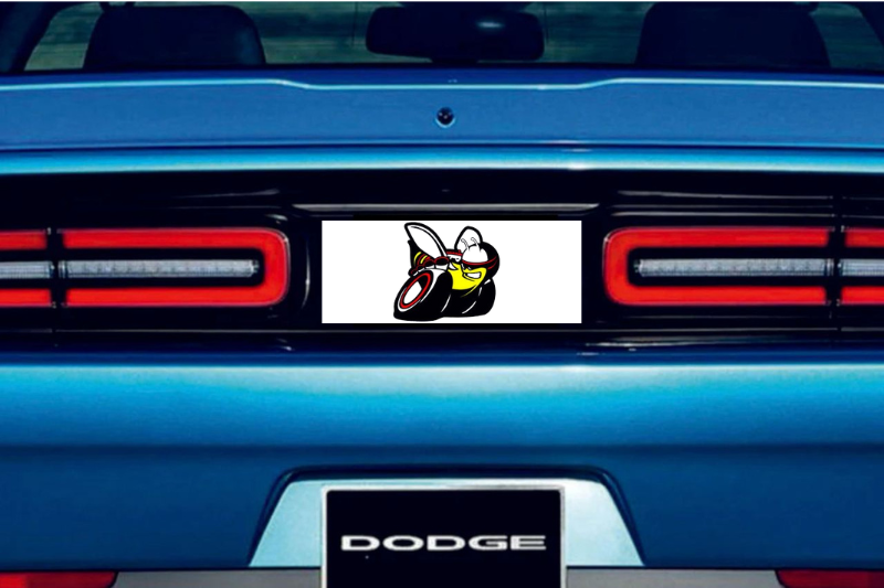 Dodge Challenger trunk rear emblem between tail lights with Scat Pack logo (type 2)