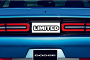 Dodge Challenger trunk rear emblem between tail lights with Limited logo Dodge emblems decoinfabric