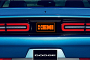 Dodge Challenger trunk rear emblem between tail lights with 426HEMI logo (type 3) Dodge emblems decoinfabric