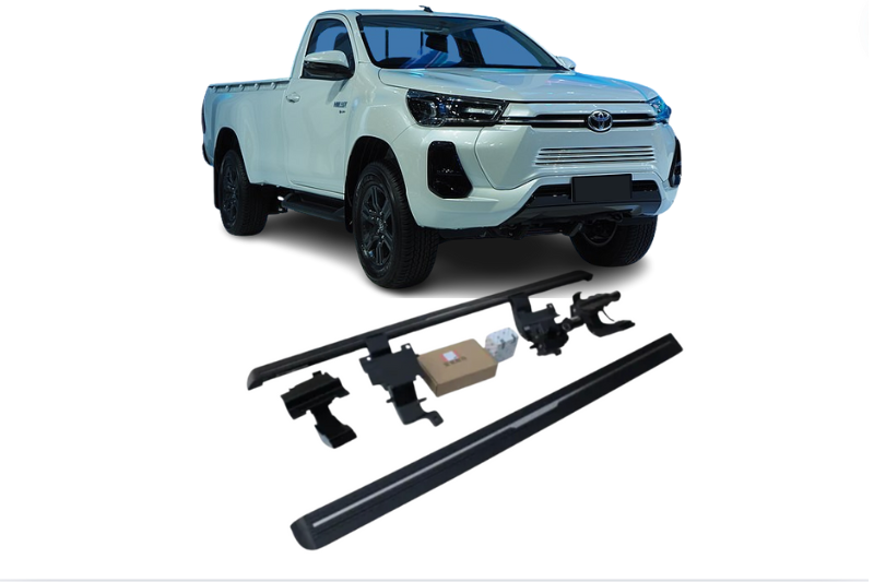 Toyota Hilux Revo Electric Running Boards and Power Steps 2016+ Electric Running Boards Decoin Fabric 2016