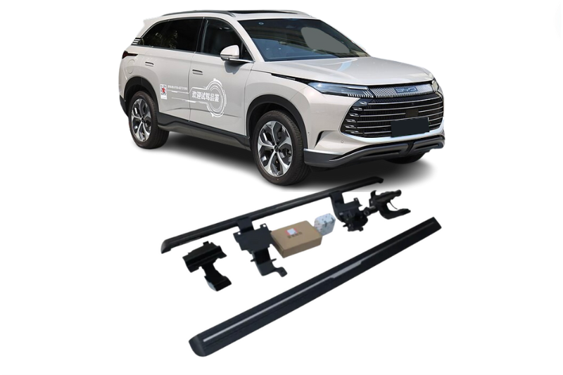 BYD Frigate 07 DMI Electric Running Boards and Power Steps 2023+ Electric Running Boards Decoin Fabric 2023