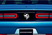 Dodge Challenger trunk rear emblem between tail lights with Hell Panda logo Dodge emblems decoinfabric