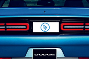 Dodge Challenger trunk rear emblem between tail lights with PARAGON logo Dodge emblems decoinfabric
