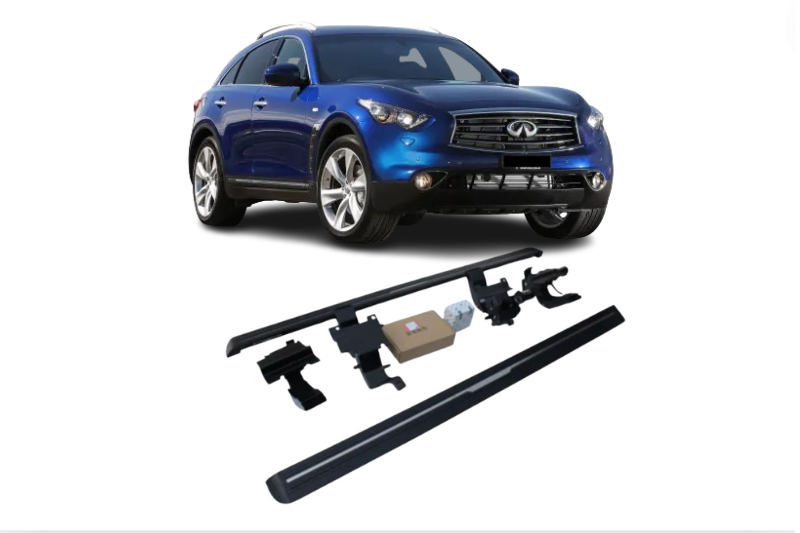 Infiniti QX70 Electric Running Boards and Power Steps 2018-2019 Electric Running Boards Decoin Fabric 2018