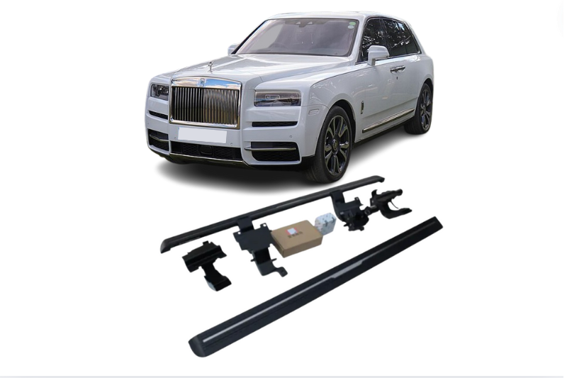 Rolls-Royce Cullinan Electric Running Boards and Power Steps 2019+ Electric Running Boards Decoin Fabric 2019