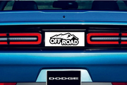 Dodge Challenger trunk rear emblem between tail lights with OFFROAD logo (type 2) Dodge emblems decoinfabric