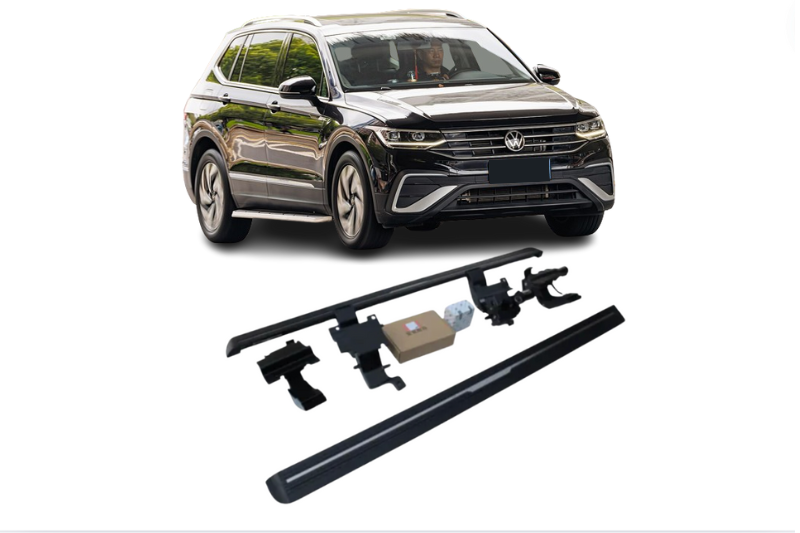 Volkswagen Tiguan L Electric Running Boards and Power Steps 2016+ Electric Running Boards Decoin Fabric 2016
