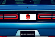 Dodge Challenger trunk rear emblem between tail lights with Mopar Skull logo (Type 5) Dodge emblems decoinfabric