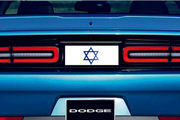 Dodge Challenger trunk rear emblem between tail lights with Star of David logo Dodge emblems decoinfabric