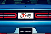Dodge Challenger trunk rear emblem between tail lights with Mopar logo (type 15) Dodge emblems decoinfabric