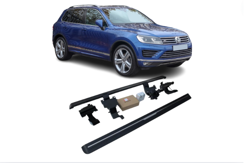 Volkswagen Touareg Electric Running Boards and Power Steps 2012-2017 Electric Running Boards Decoin Fabric 2012