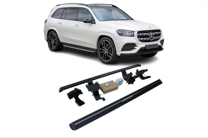Mercedes-Benz GLS Electric Running Boards and Power Steps 2020+ Electric Running Boards Decoin Fabric 2020