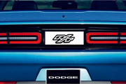 Dodge Challenger trunk rear emblem between tail lights with R/T logo (type 2) Dodge emblems decoinfabric