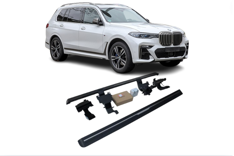 BMW X7 Electric Running Boards and Power Steps 2019+ Electric Running Boards Decoin Fabric 2019