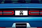 Dodge Challenger trunk rear emblem between tail lights with Storm Trooper Mopar logo Dodge emblems decoinfabric