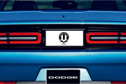 Dodge Challenger trunk rear emblem between tail lights with Mopar Skull logo (type 7) Dodge emblems decoinfabric