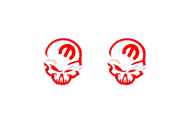 DODGE emblem for fenders with Mopar Skull logo (type 5) Dodge emblems decoinfabric