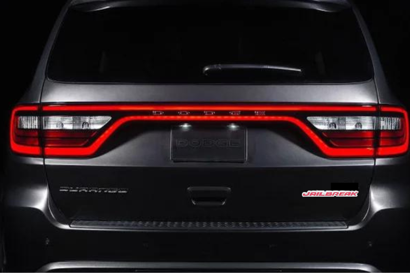 Dodge Stainless Steel tailgate trunk rear emblem with Jailbreak logo Dodge emblems decoinfabric