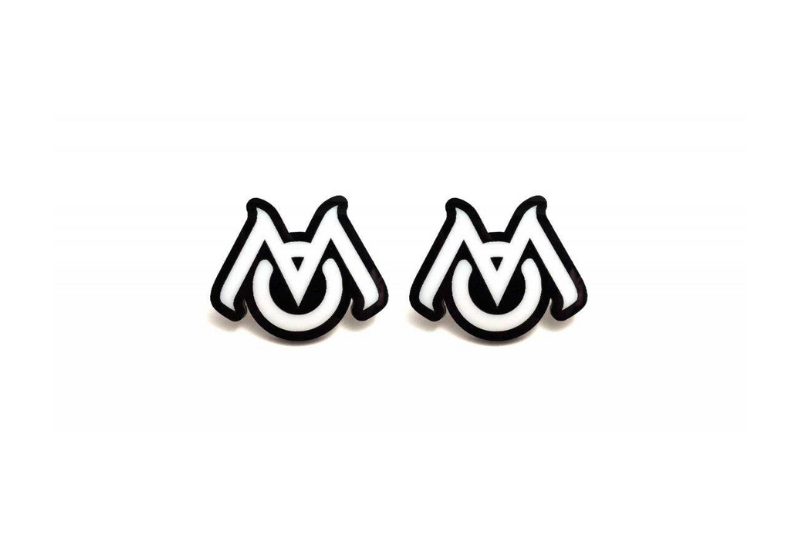 JEEP emblem for fenders with Mopar logo (type 3) Jeep emblems decoinfabric BLACK WHITE