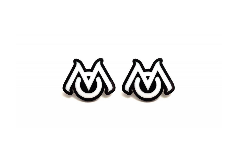 Jeep Emblem & Badges set with Mopar logo (Type 3) Jeep emblems decoinfabric BLACK WHITE