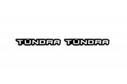 Toyota Emblem & Badges set with Tundra III logo Toyota emblems decoinfabric BLACK WHITE