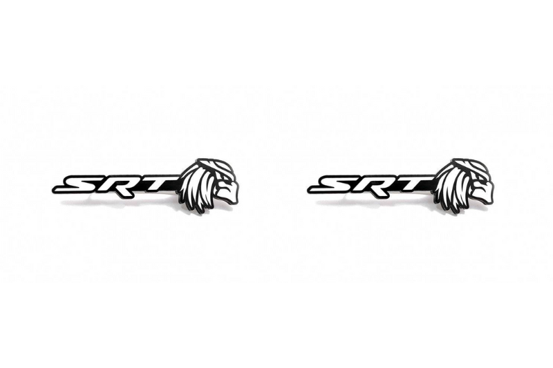 Jeep Emblem & Badges set with SRT Predator logo Jeep emblems decoinfabric BLACK WHITE
