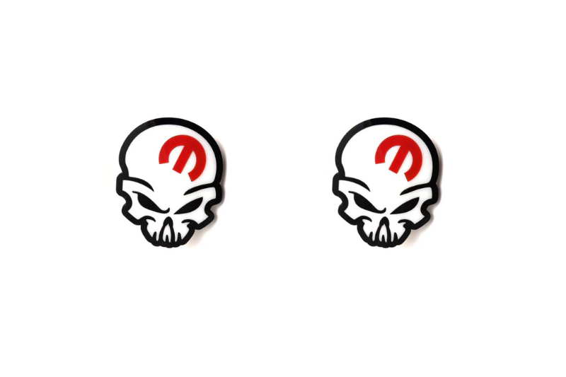 Jeep Emblem & Badges set with Mopar Skull logo Jeep emblems decoinfabric
