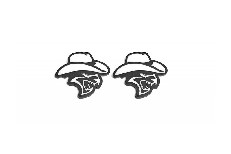 DODGE emblem for fenders with Hellcat Cowboy logo Dodge emblems decoinfabric
