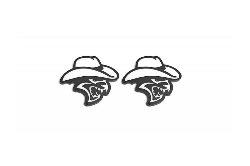 Jeep Emblem & Badges set with Hellcat Cowboy logo Jeep emblems decoinfabric
