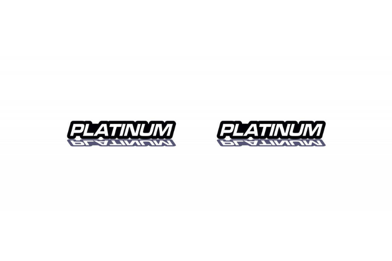 Toyota Emblem & Badges set with Platinum logo