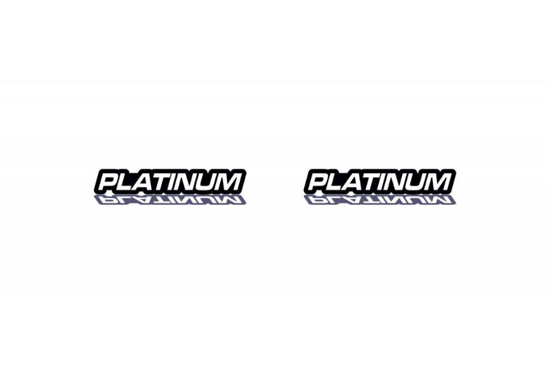 Toyota Emblem & Badges set with Platinum logo Toyota emblems decoinfabric