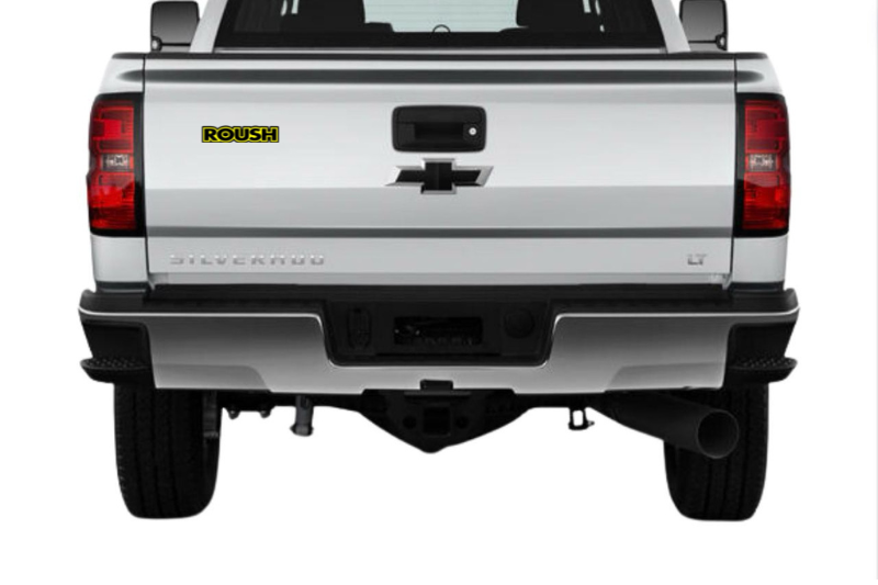 Chevrolet tailgate trunk rear emblem with ROUSH logo (Type 4)