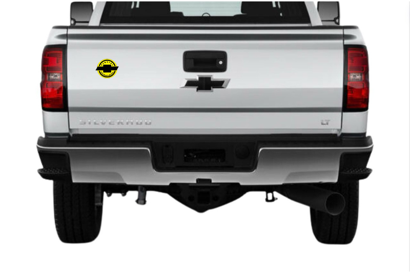 Chevrolet tailgate trunk rear emblem with Chevrolet Genuine logo Chevrolet emblems decoinfabric