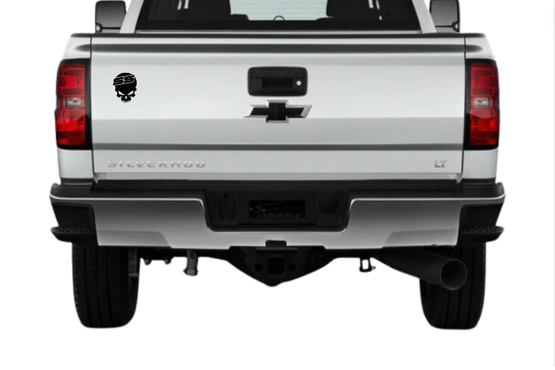 Chevrolet tailgate trunk rear emblem with Chevrolet SS Skull logo