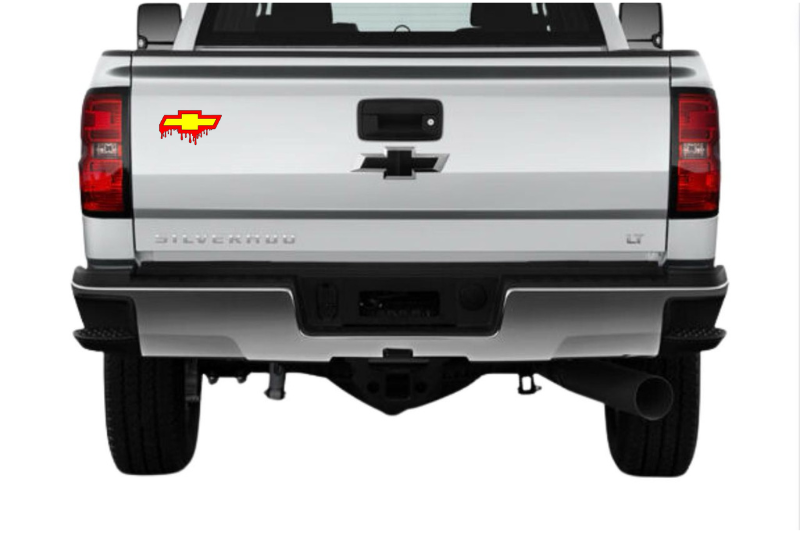 Chevrolet tailgate trunk rear emblem with Chevrolet Blood logo