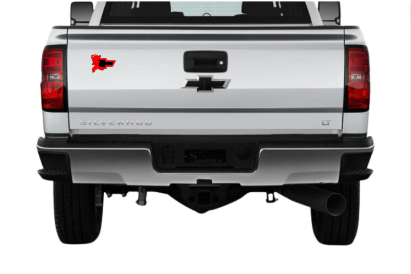Chevrolet tailgate trunk rear emblem with Chevrolet Girl logo (Type 2)