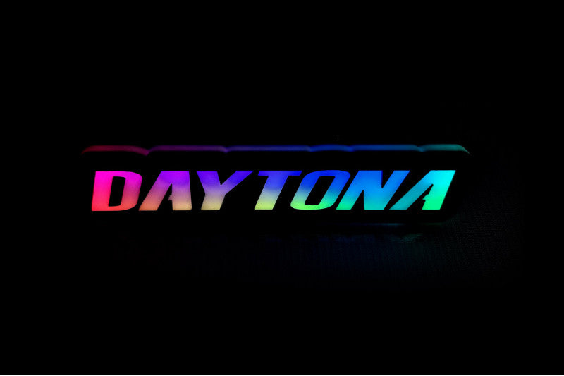 Dodge Illuminated LED Radiator Grille Emblems and Badges with Daytona logo Dodge Led emblems decoinfabric