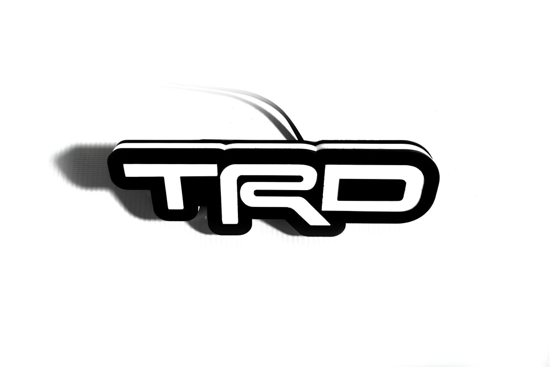 Toyota Illuminated LED Radiator Grille Emblems and Badges with TRD logo Toyota Led Emblems decoinfabric