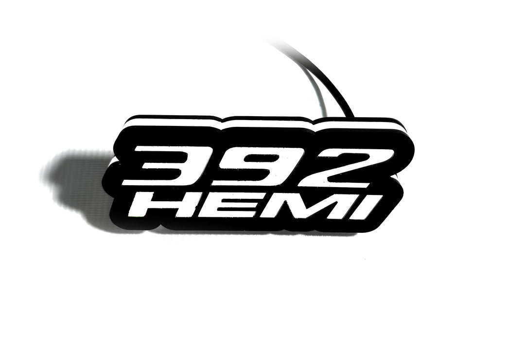 Chrysler Illuminated LED Radiator Grille Emblems and Badges with 392 Hemi logo (type 1) Chrysler Led Emblems decoinfabric