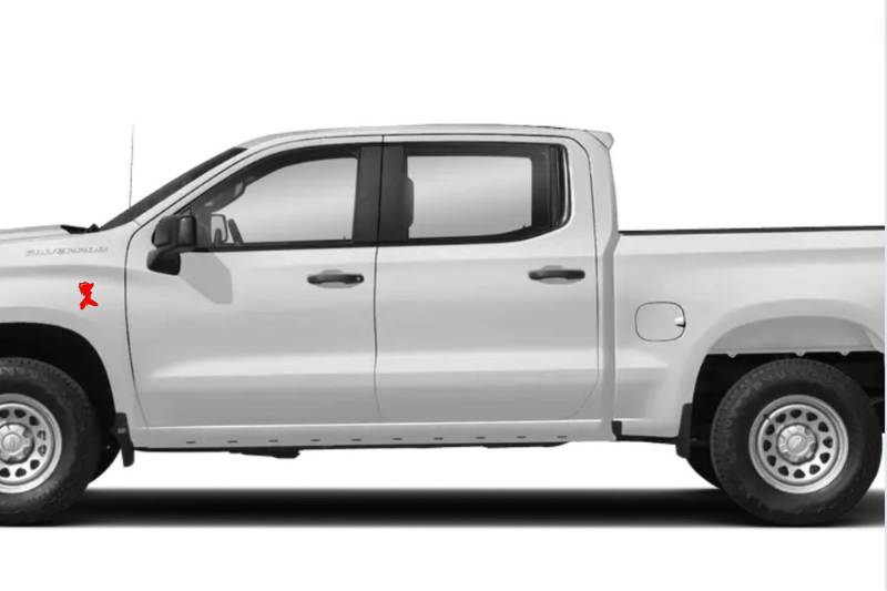 Chevrolet Emblem & Badges set with Chevrolet Girl logo (Type 3) Chevrolet emblems decoinfabric