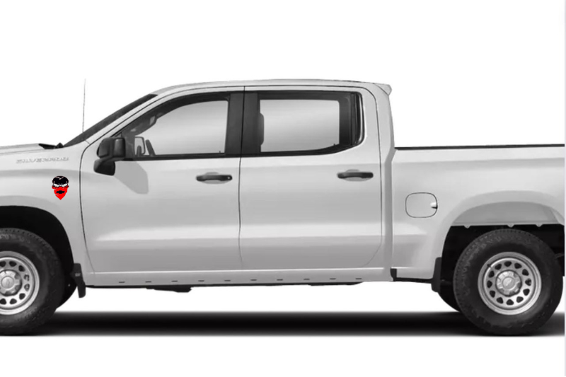 Chevrolet Emblem & Badges set with Chevy Skull logo (Type 3) Chevrolet emblems decoinfabric