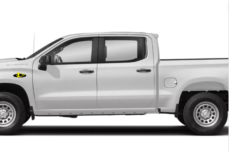 Chevrolet Emblem & Badges set with Chevrolet Girl logo Chevrolet emblems decoinfabric