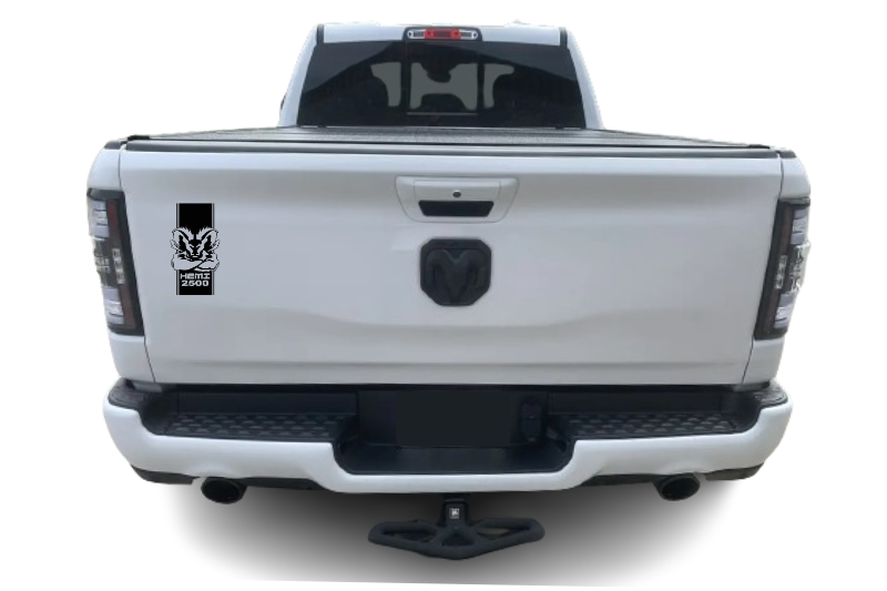 Dodge RAM tailgate trunk rear emblem with Hemi 2500 logo